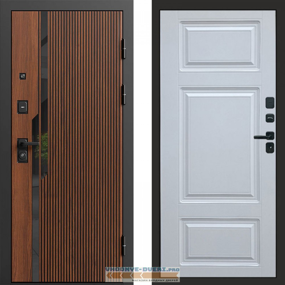 Дверь  Termo Door Флекс Бетон Лион Белый софт